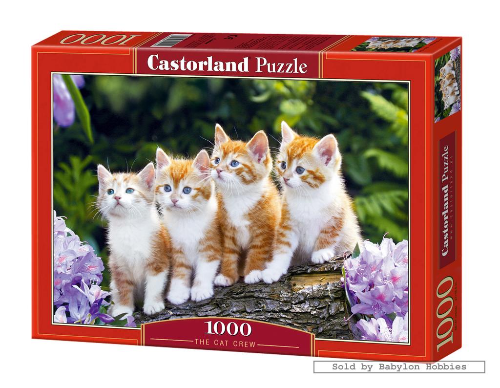 1000 pcs jigsaw puzzle: The Cat Crew (Animals, Cats) (Castorland 101344 ...