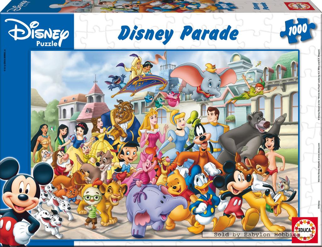 1000 pcs jigsaw puzzle: Disney Family - Disney Parade (EDUCA 12912) | eBay