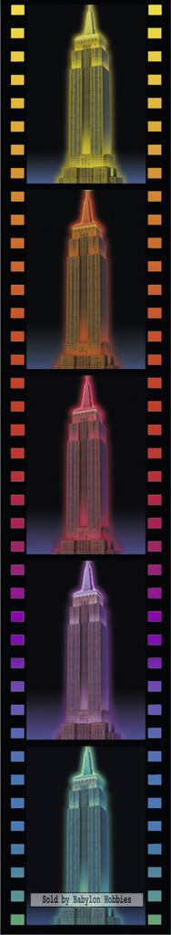 picture 2 of 216 st legpuzzel: Puzzle 3D Night Edition - Empire State Building bij nacht (door Ravensburger) 125661